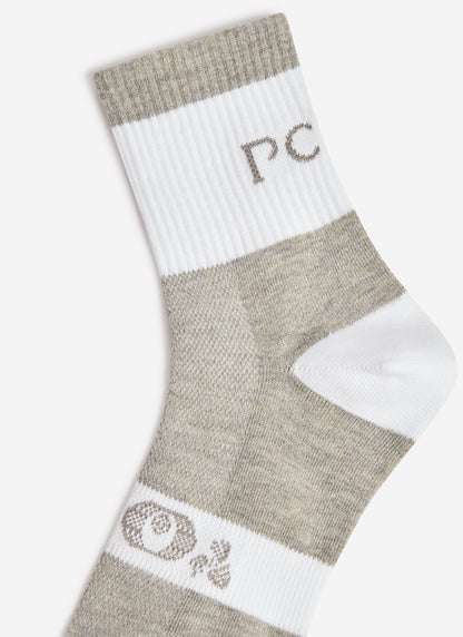 Men's Performance Socks - White PCVL Athletic Cotton