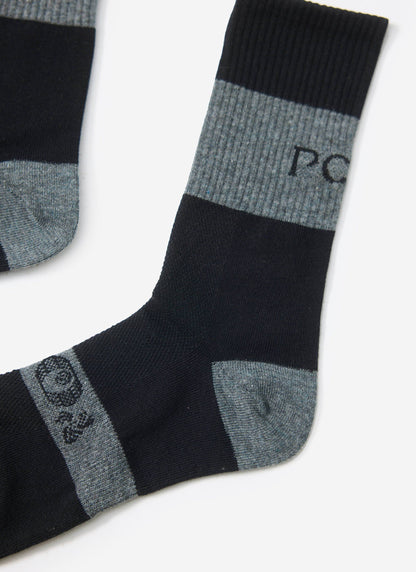 Men's PCVL Performance Socks - Black Cotton Blend