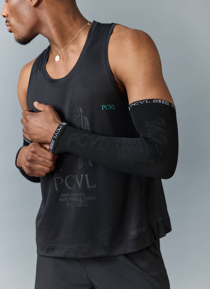 Men's Arm Compression Sleeves - PCVL - Black