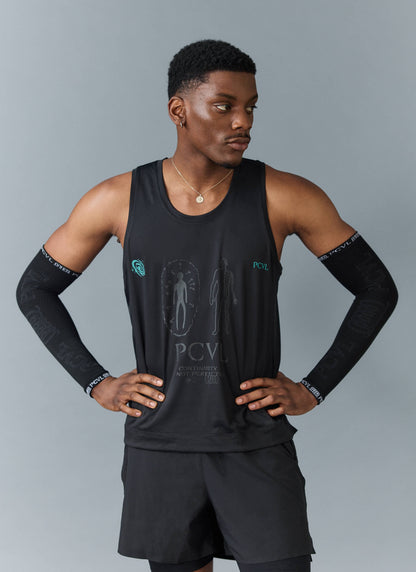 Men's Arm Compression Sleeves - PCVL - Black