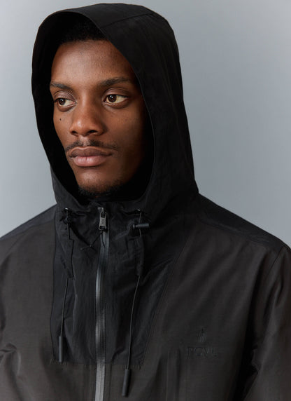 Men's Water Resistant Jacket - Black PCVL Zip Through