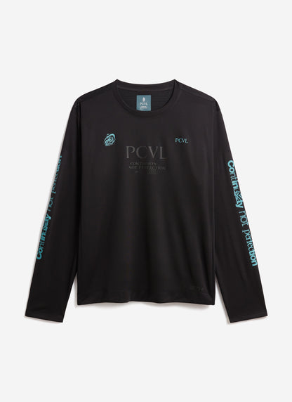 Men's Long Sleeve Performance Top - PCVL Printed - Black