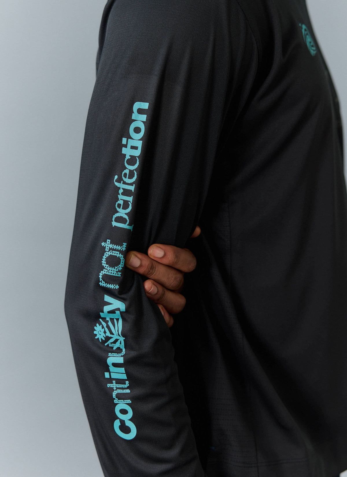 Men's Long Sleeve Performance Top - PCVL Printed - Black