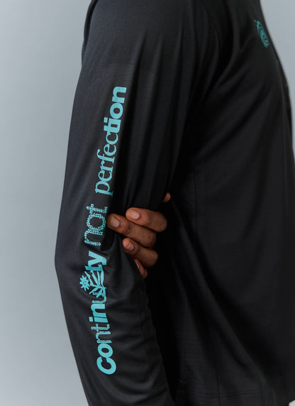 Men's Long Sleeve Performance Top - PCVL Printed - Black