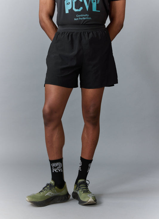 Men's PCVL Performance Nylon Shorts - Black - Quick-Dry, Breathable