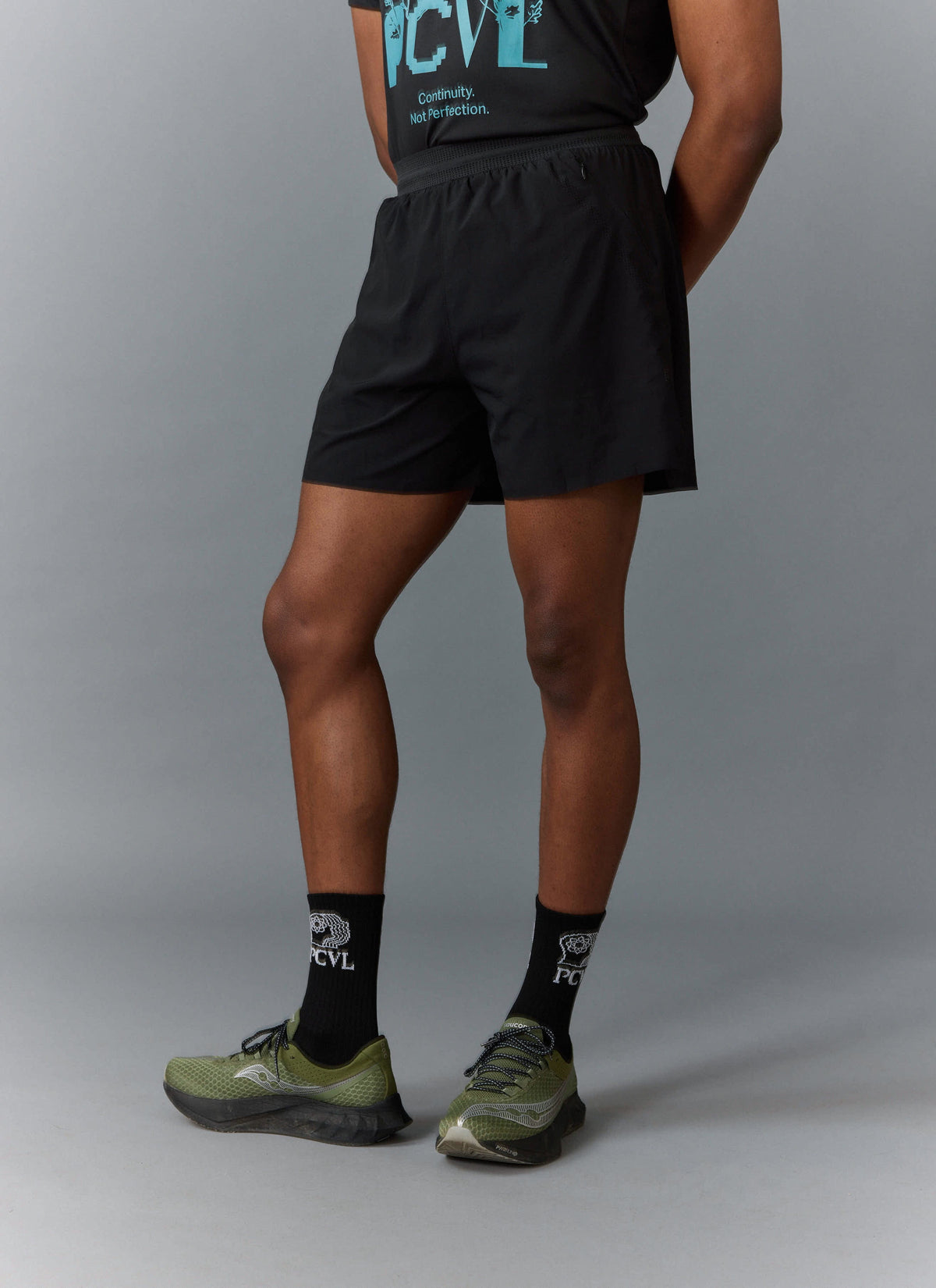 Men's PCVL Performance Nylon Shorts - Black - Quick-Dry, Breathable