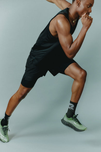 Men's PCVL Performance Nylon Shorts - Black - Quick-Dry, Breathable