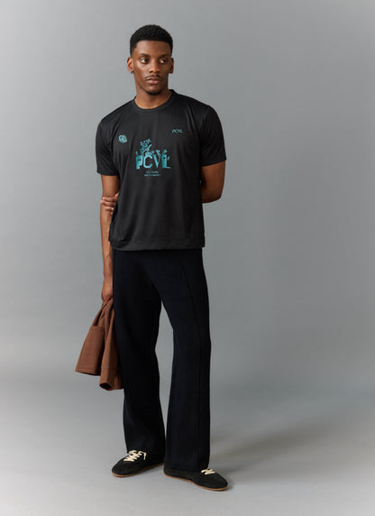 Men's PCVL Printed Performance Top - Black