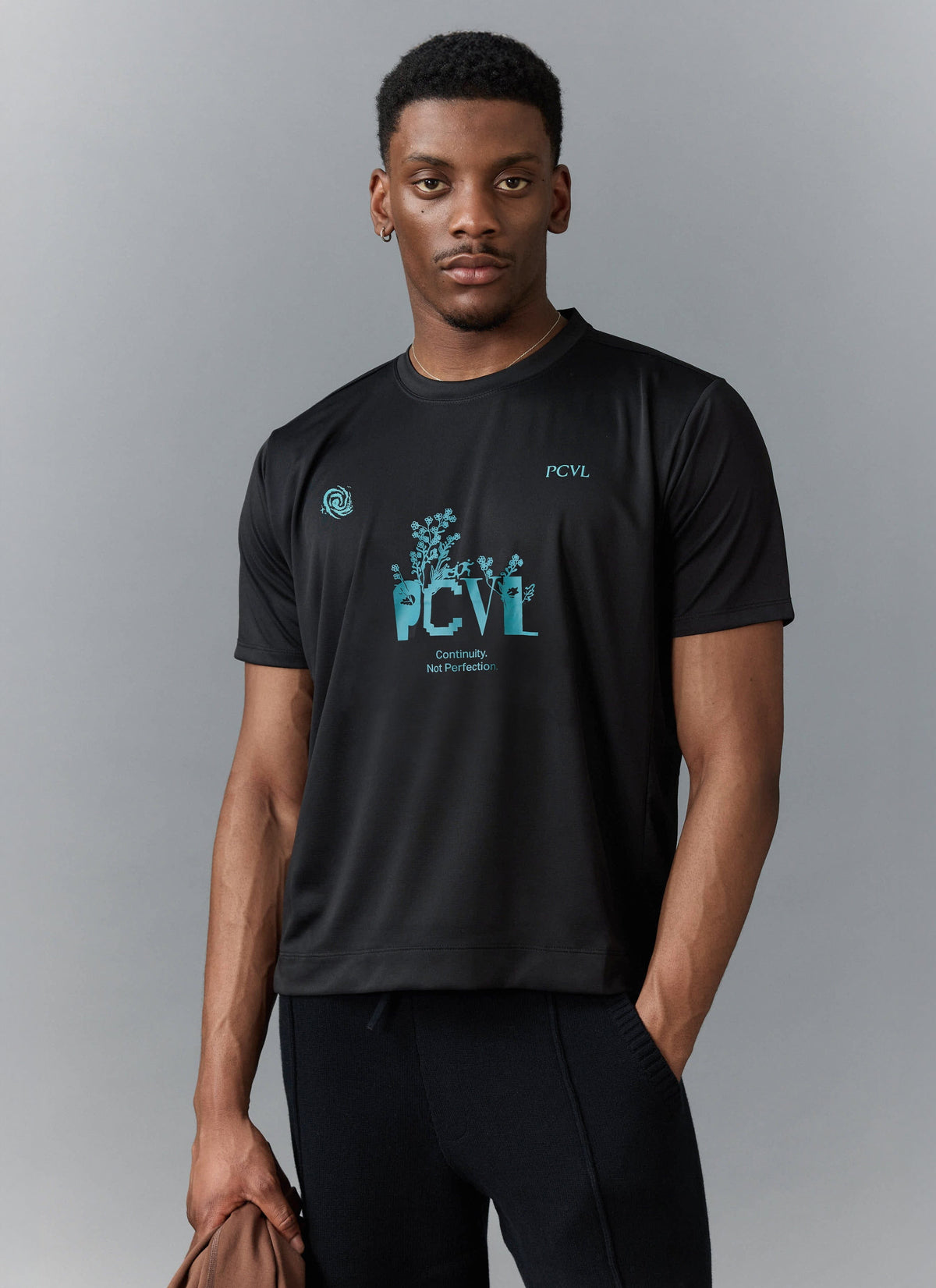 Men's PCVL Printed Performance Top - Black