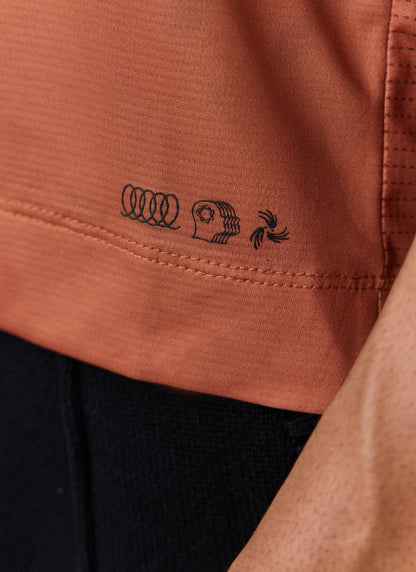 Men's PCVL Performance Top - Rust - Breathable Training Wear