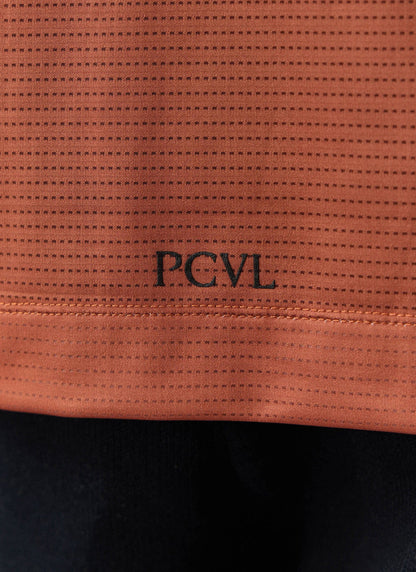 Men's PCVL Performance Top - Rust - Breathable Training Wear