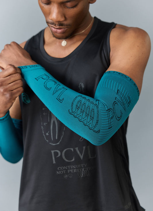 Men's Compression Arm Sleeves - PCVL - Blue