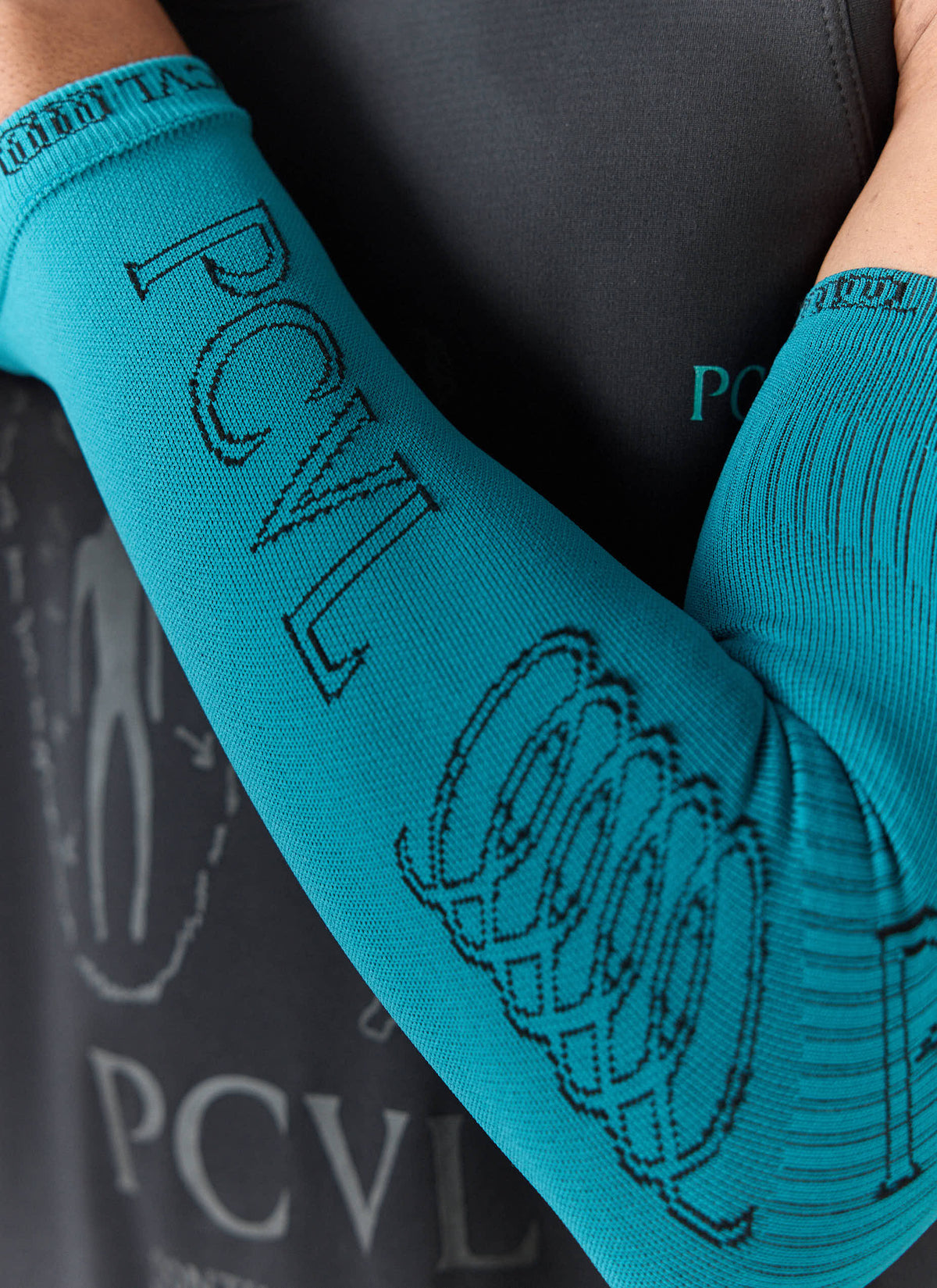 Men's Compression Arm Sleeves - PCVL - Blue