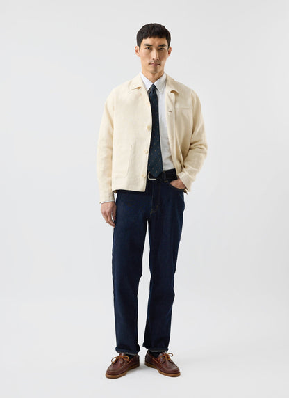 Relaxed Linen Overshirt - Stone