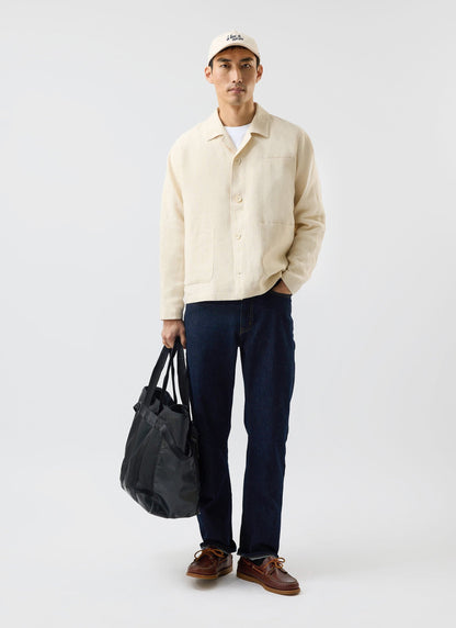 Relaxed Linen Overshirt - Stone