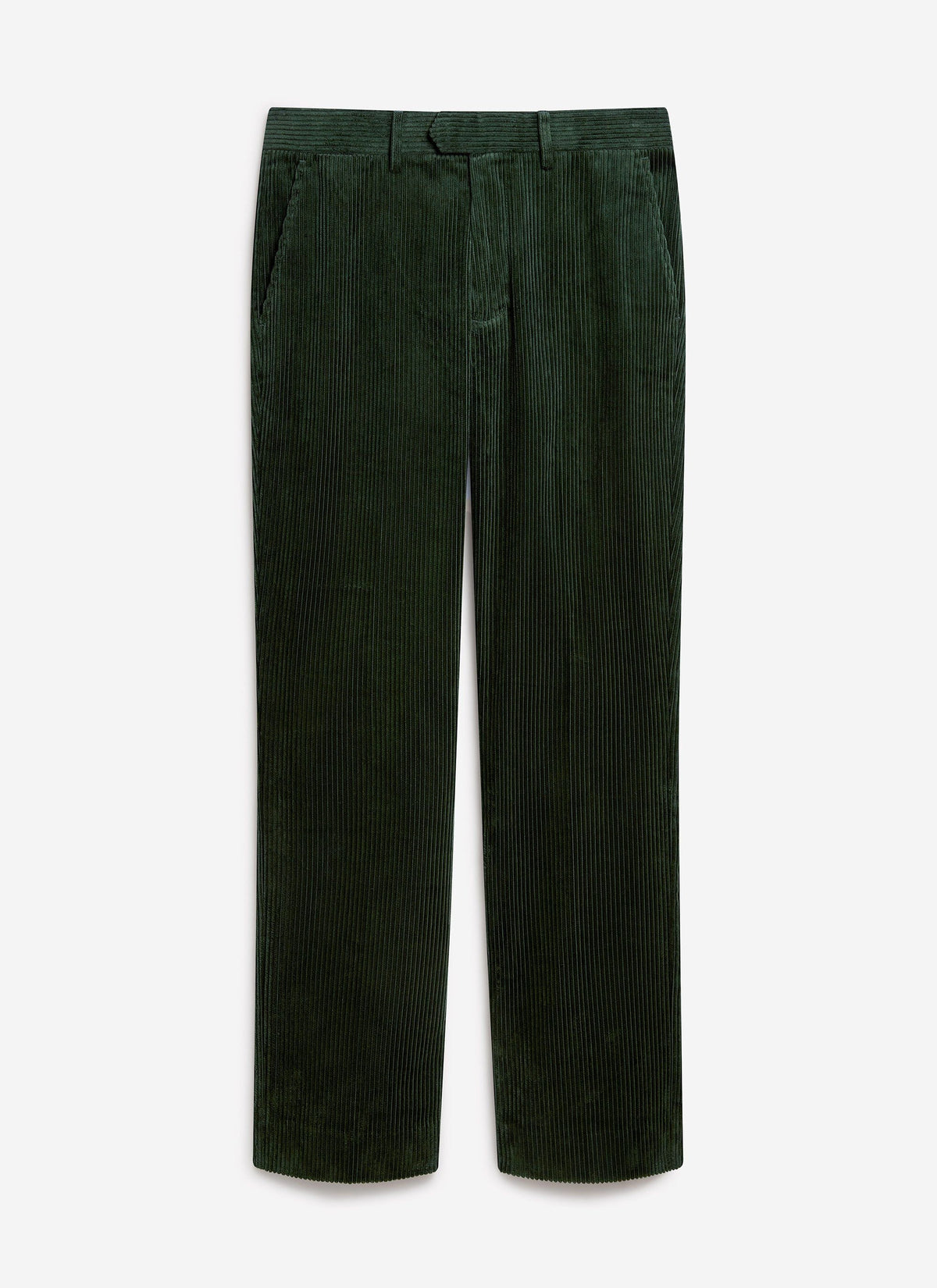Tailored Chunky Cord Trousers - Forest