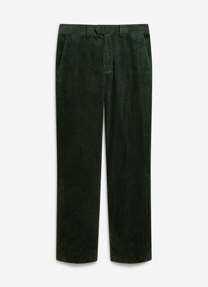 Tailored Chunky Cord Trousers - Forest