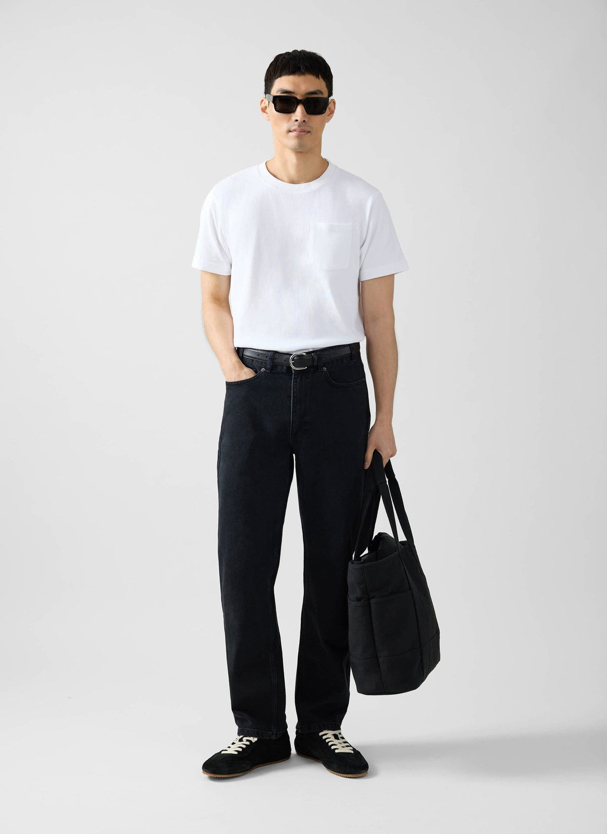 Short Sleeve Pocket T Shirt - Organic Cotton - White
