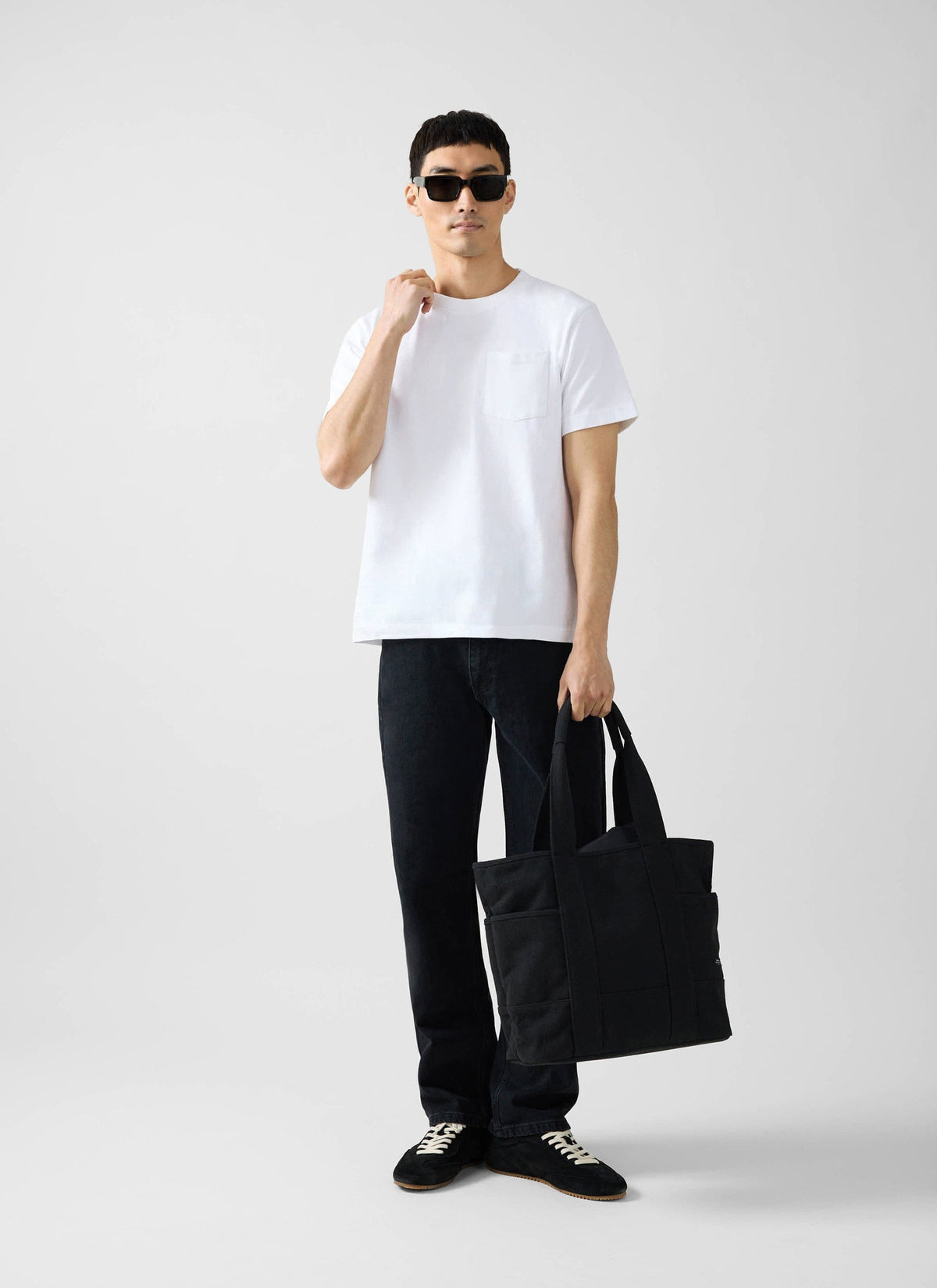 Short Sleeve Pocket T Shirt - Organic Cotton - White