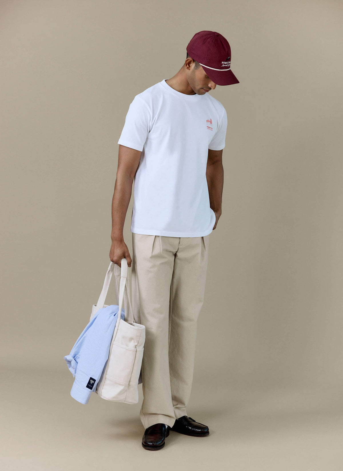 Men's Graphic T Shirt - Fine Wines - Cotton - White