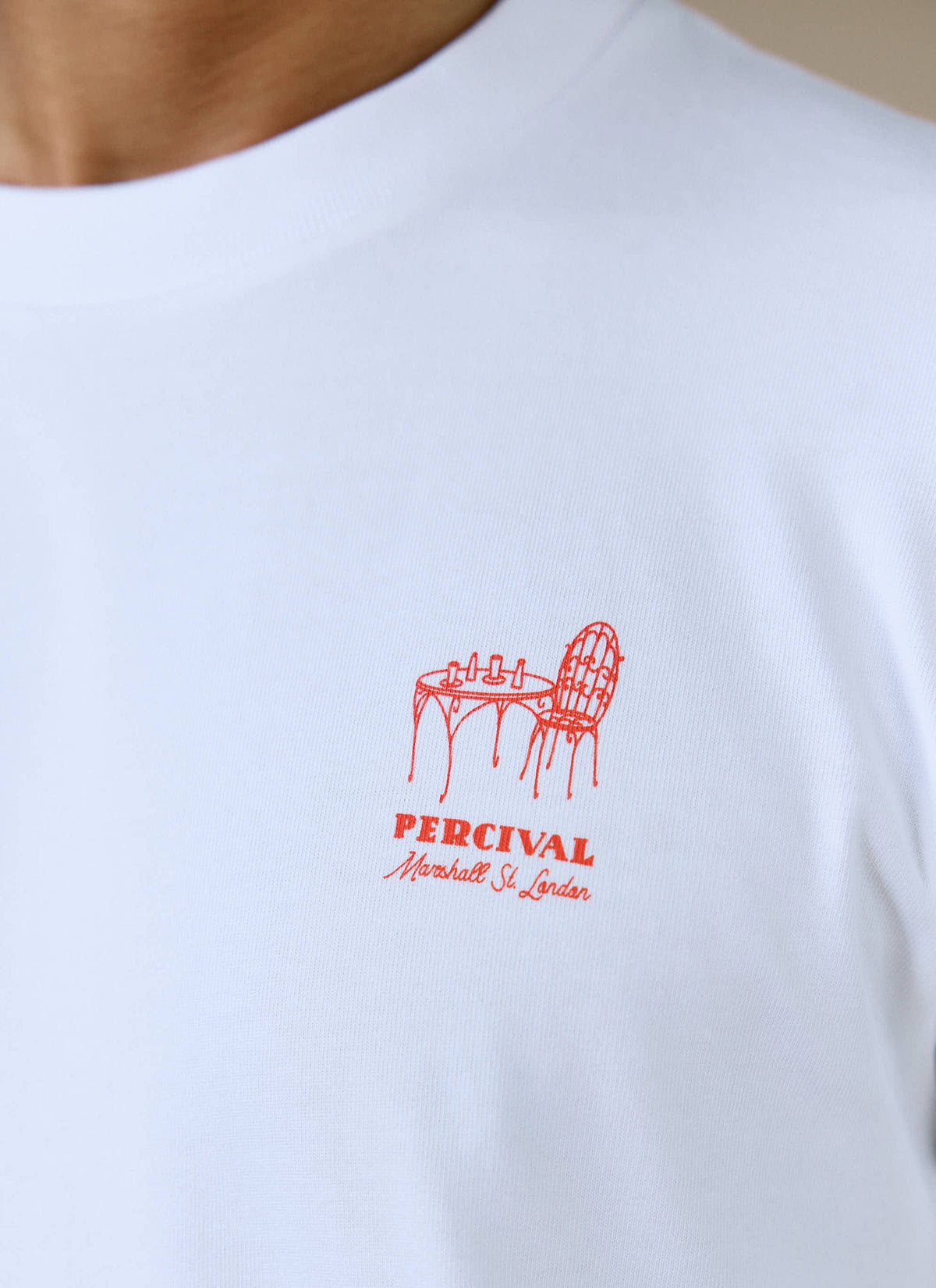 Men's Graphic T Shirt - Fine Wines - Cotton - White