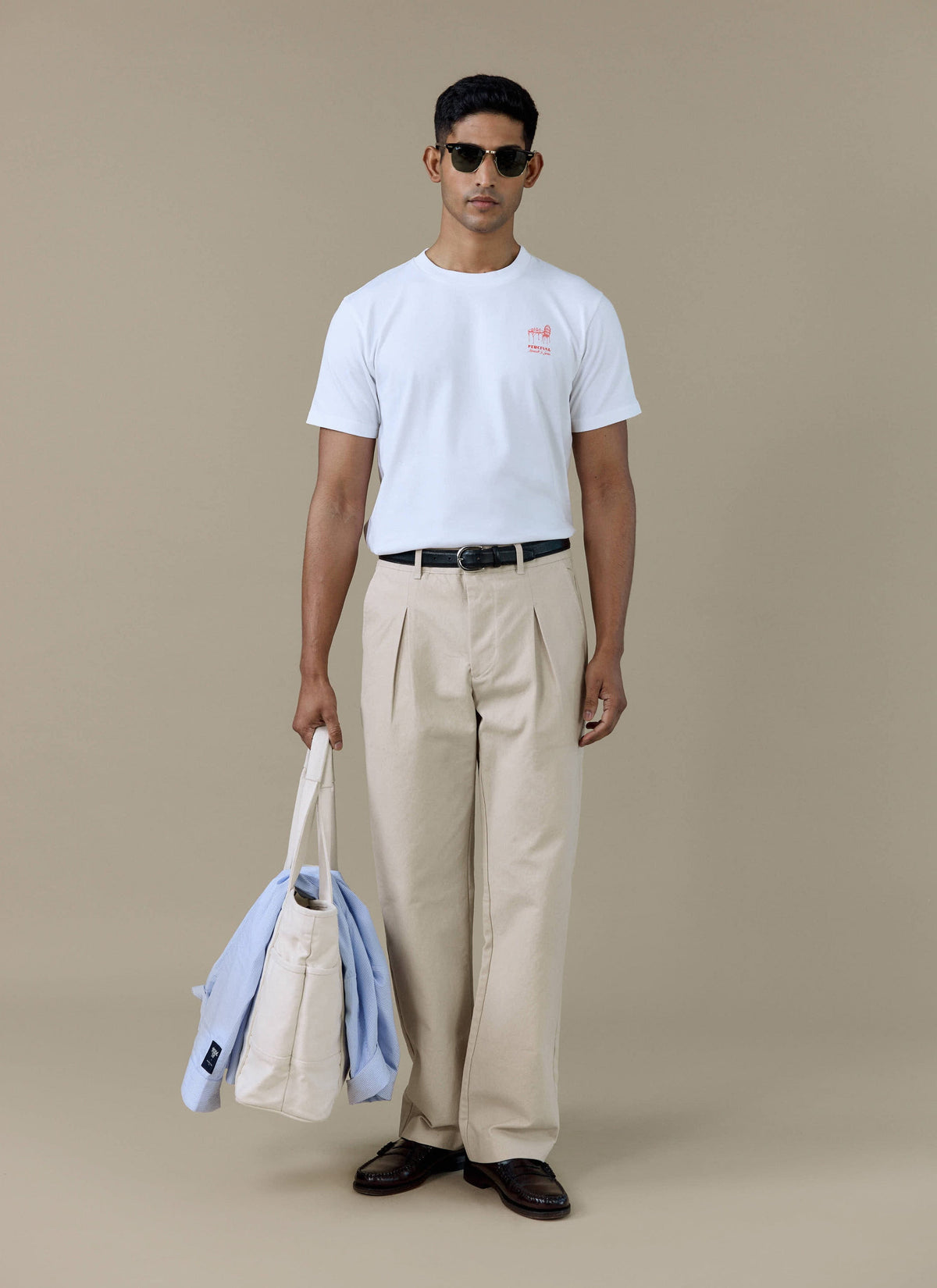 Men's Graphic T Shirt - Fine Wines - Cotton - White