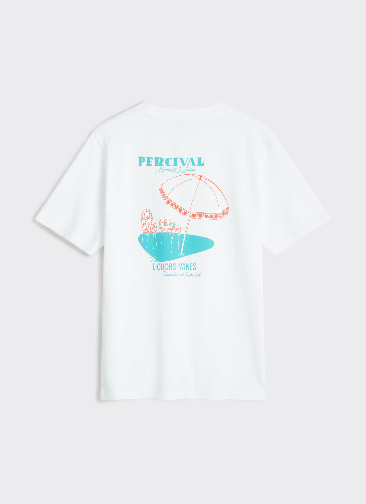 Men's Graphic T Shirt - Fine Wines - Cotton - White