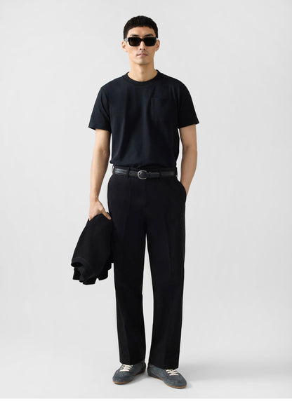 Short Sleeve Pocket T Shirt - Organic Cotton - Black