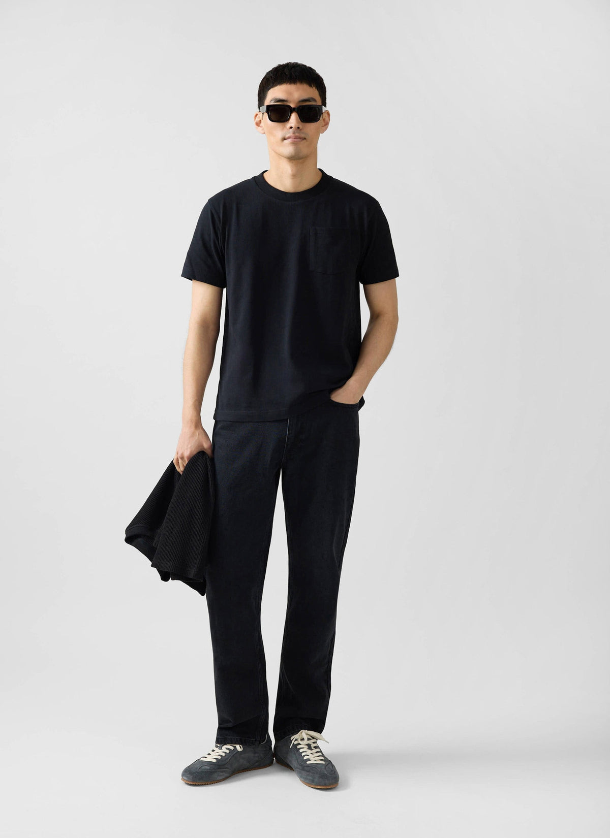 Short Sleeve Pocket T Shirt - Organic Cotton - Black