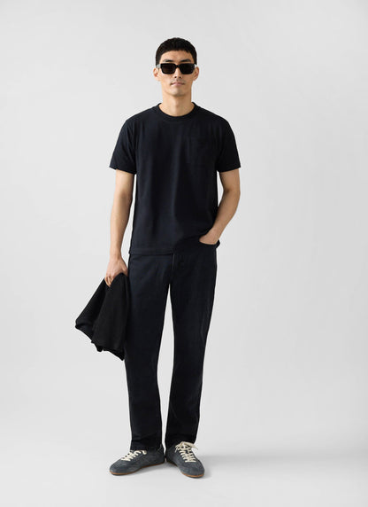 Short Sleeve Pocket T Shirt - Organic Cotton - Black