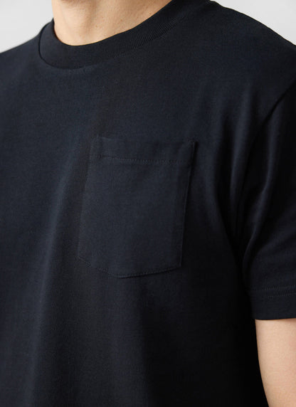 Short Sleeve Pocket T Shirt - Organic Cotton - Black