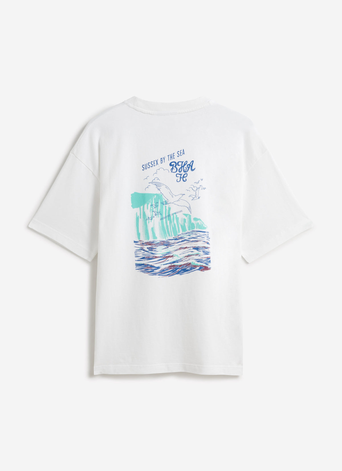 Men's T Shirt - Beach Front - Percival x Brighton & Hove Albion F.C. - White