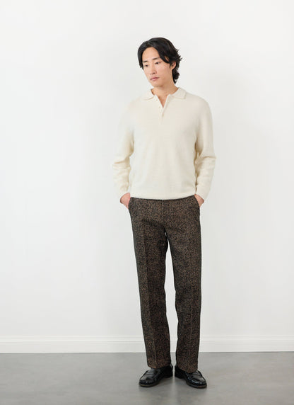Men's Straight Leg Trousers - Twill - Oak