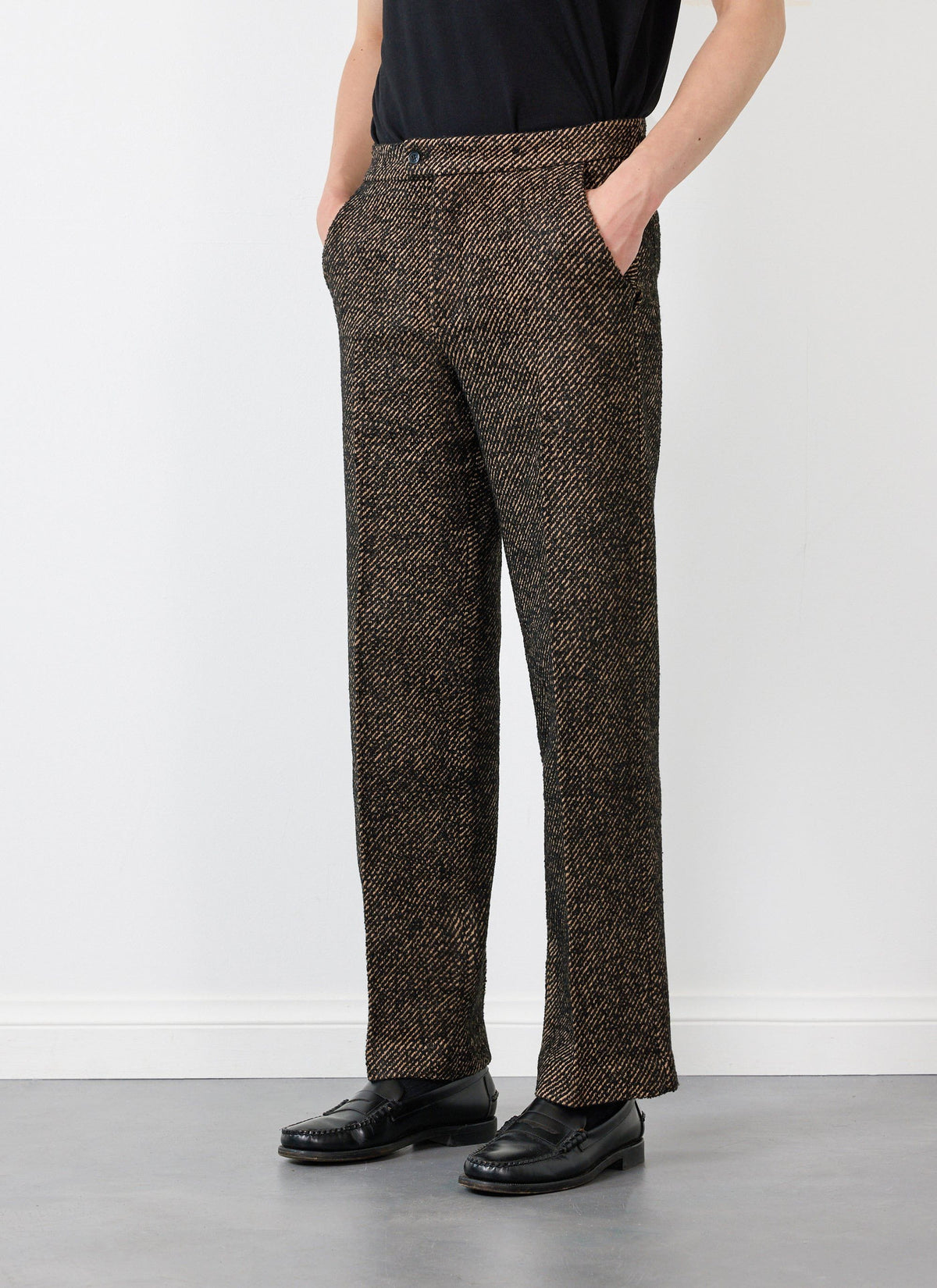 Men's Straight Leg Trousers - Twill - Oak